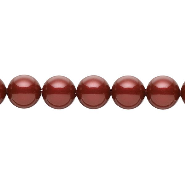 Pearl 50pk bordeaux, Crystal Passions® 8mm round 5810 image number 0