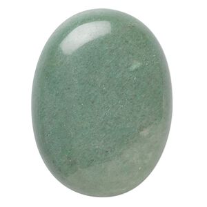 Green aventurine 1pkg1, calibrated oval cab natural 40x30mm