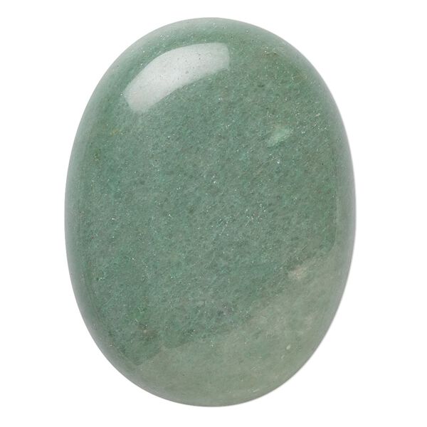 Green aventurine 1pkg1, calibrated oval cab natural 40x30mm image number 0