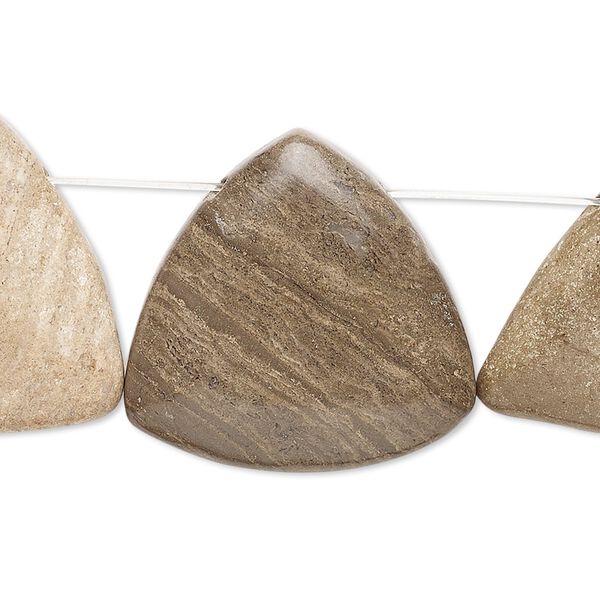 Marble 1pkg4, flat back flat triangle drop natural 23x23x23mm-28x28x28mm image number 0