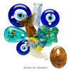 Focal mix, lampworked glass, mixed colors, 29mm-63x35mm mixed shape. Sold per pkg of 10. image number 2