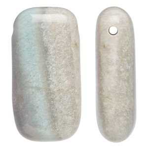 Trolleite 1pkg1, side-drilled capsule focal natural 40x20mm