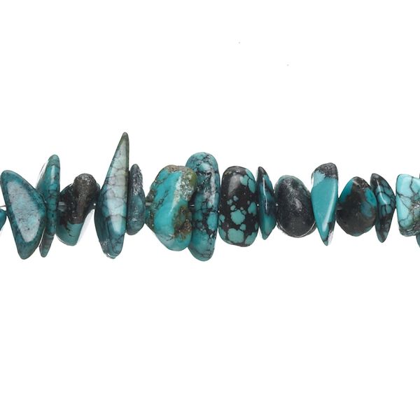 Turquoise 1pkg1, chip bead 15 inch medium image number 0