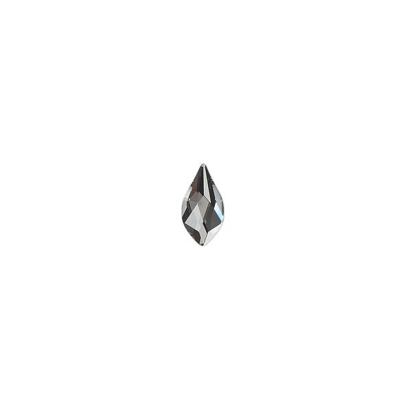Flat back 12pk crystal silver night, Crystal Passions® 7.5x4mm flame 2205 image number 0