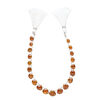 Orange kyanite (natural) 1pkg20, hand-cut top-drilled puffed teardrop bead, graduated 6-12mm image number 2