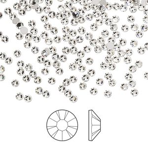 Flat back 144pk crystal foil back, Preciosa MAXIMA Czech crystal rhinestone 2.1-2.3mm chaton rose round SS7