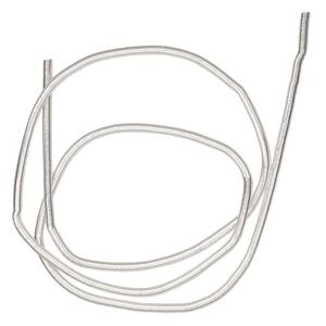 French wire, silver-plated copper, extra-heavy, 1.7mm tube. Sold per 13-1/2 to 15-inch strand.