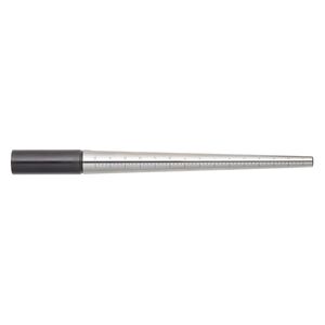 Ring mandrel, hardened steel and plastic, black and red, 12x1 inches with groove and case. Sold individually.