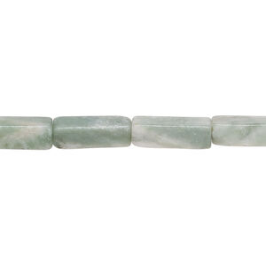 Sea green new "jade" 1pkg1, square tube bead natural, 15 inch 13x4mm-13x5mm