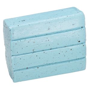 Polymer clay, Sculpey® PREMO, turquoise granite. Sold per 2-ounce bar.