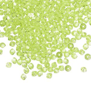 Bead 1440pk citrus green, Swarovski® 3mm XILION bicone 5328