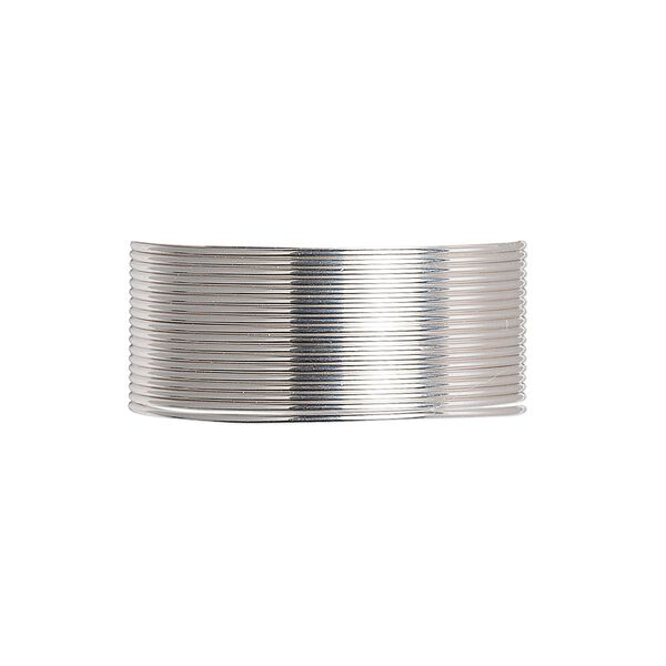 Wire, sterling silver, dead-soft, round, 22 gauge. Sold per 25-foot spool. image number 0
