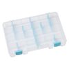Organizer, ArtBin® tarnish inhibitor, polypropylene, clear and teal blue, 10-3/4 x 7-1/4 x 1-3/4 inches. Sold individually. image number 1