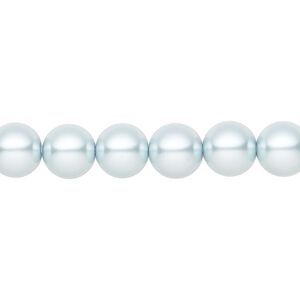Pearl 25pk light blue, Preciosa Czech crystal 8mm round