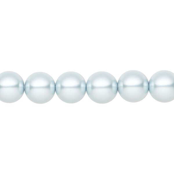 Pearl 25pk light blue, Preciosa Czech crystal 8mm round image number 0