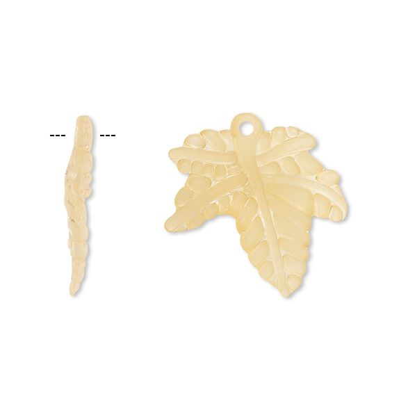 Drop, acrylic, frosted orange, 20x20mm leaf. Sold per pkg of 100. image number 0