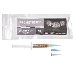 Prometheus® sterling white bronze clay, rapid and low fire. Sold per 10-gram pkg.