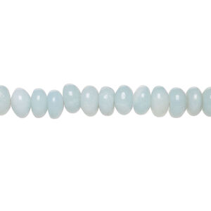 Amazonite 1pkg1, rondelle bead natural, 15 inch 6x3mm-7x4mm
