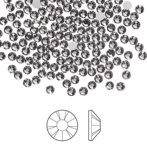 Flat back 1pkg144, lilac ash foil back Preciosa MAXIMA Czech crystal rhinestone 2.5-2.7mm chaton rose round SS9 image number 0