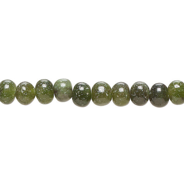 Chrysoprase 1pkg1, hand-cut round bead natural D grade, 14 inch 4-5mm / 5x3mm-6x5mm image number 0