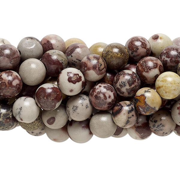 Bead, Crazy Horse™ stone (coated), 6mm round, C grade, Mohs hardness 3-1/2 to 4. Sold per pkg of (10) 15-1/2" to 16" strands. image number 0