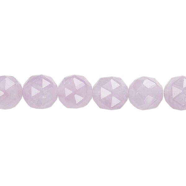 Lavender amethyst 1pkg1, rose-cut round bead natural 8 inch 8mm image number 0