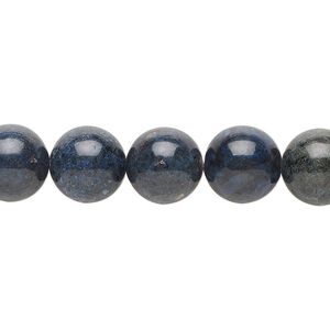 Dumortierite 1pkg1, round bead natural 15.5-16 inch 10mm