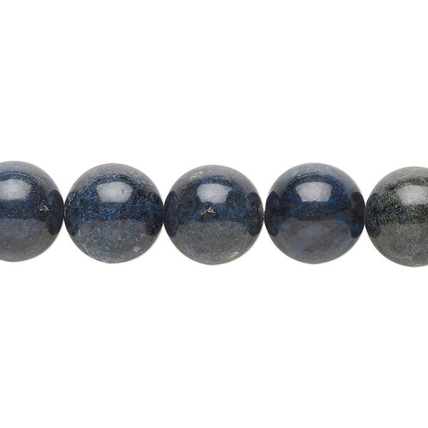 Dumortierite 1pkg1, round bead natural 15.5-16 inch 10mm image number 0