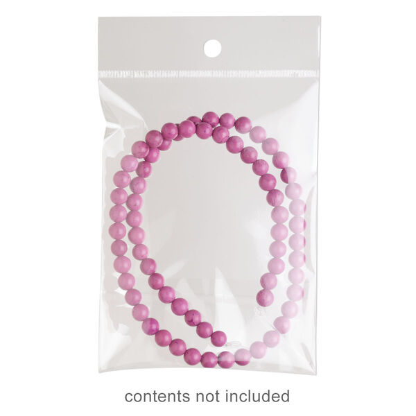 Bag, Clean-Vu®, plastic, clear, 4x3 inches with hole. Sold per pkg of 1,000. image number 0