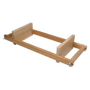 Loom, beechwood, 12-1/2 x 5 x 3 inches with 7-inch loom length. Sold individually.