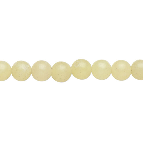 Bead, peridot new "jade" (serpentine) (natural), 6mm round, D- grade, Mohs hardness 2-1/2 to 6. Sold per 15" to 16" strand. image number 0