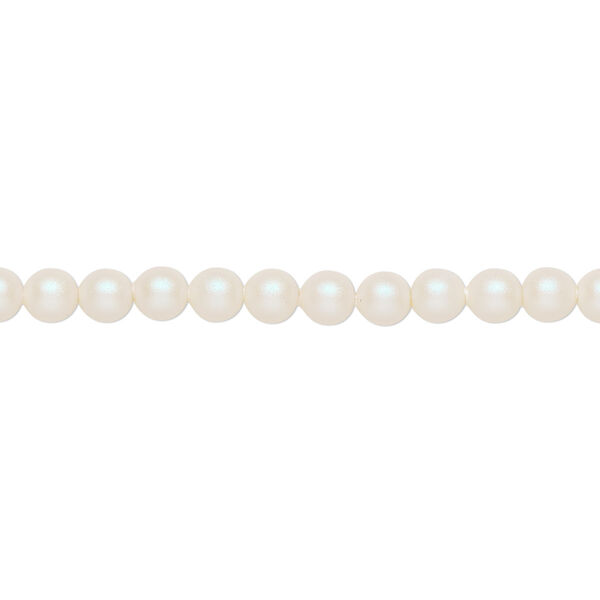 Pearl 500pk pearlescent white, Swarovski® 4mm round 5810 image number 0