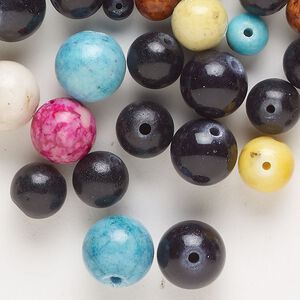 Malaysia "jade" 1pkg1, round bead 3 oz mix 5-10mm