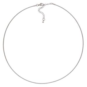 Chain 1pkg1 omega, 1.5mm / lobster claw clasp, stainless steel 18 inch