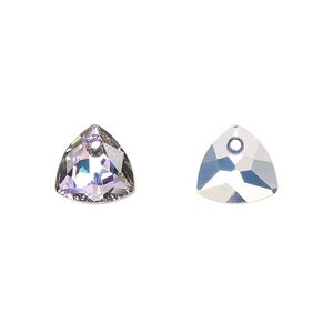 Drop 48pk crystal vitrail light P, Swarovski® 10.5mm pendant trilliant cut 6434
