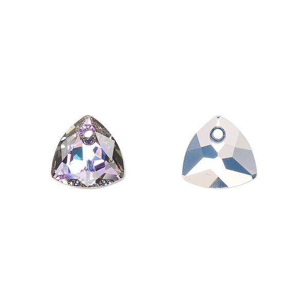 Drop 48pk crystal vitrail light P, Swarovski® 10.5mm pendant trilliant cut 6434 image number 0