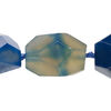 Agate 1pkg1, faceted nugget bead B grade, 18 inch graduated medium to large image number 0