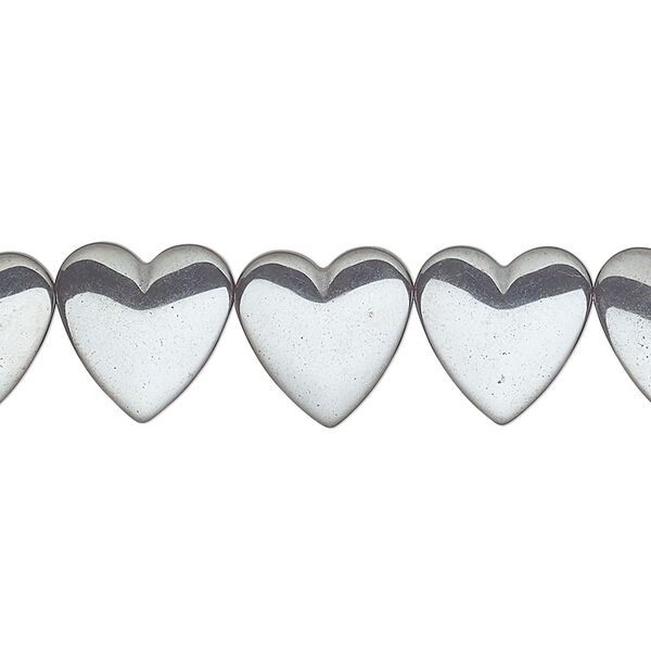 Hemalyke™ 1pkg1, side-drilled heart bead 15.5-16 inch 12mm image number 0