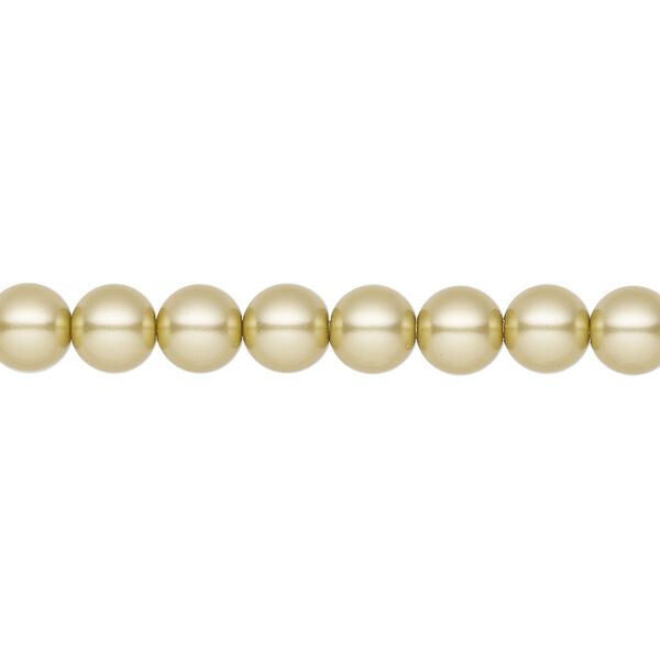Pearl 25pk vanilla, Preciosa Czech crystal 6mm round image number 0