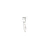 Bail, ice-pick, sterling silver, 13x3mm leaf 4mm grip length. Sold individually. image number 0
