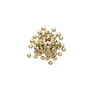Bead, 14Kt gold-filled, 2mm smooth round. Sold per pkg of 20.