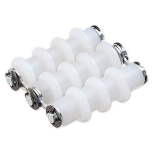 Wire straightener, Artistic Wire®, nylon and steel, black and white, 1-3/4 x 1-1/2 inches. Sold individually.