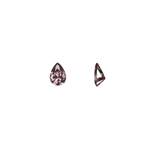 Gem, cubic zirconia, alexandrite purple, 7x5mm faceted pear, Mohs hardness 8-1/2. Sold per pkg of 2. image number 0