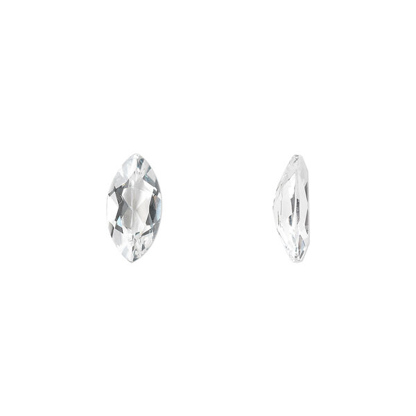 Gem, white topaz (natural), 10x5mm faceted marquise, A grade, Mohs hardness 8. Sold individually. image number 0