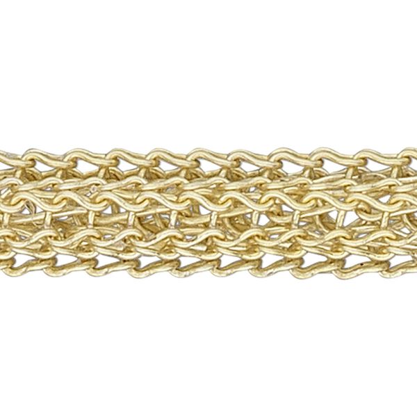 Wire, enamel and copper, gold, 3mm knit. Sold per 25-foot spool. image number 0