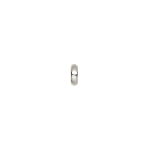 Bead 1pkg1, sterling silver, 6x2mm rondelle. image number 1
