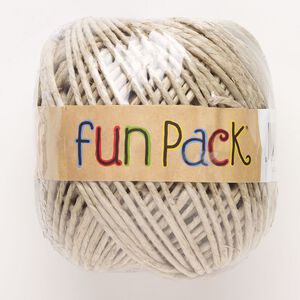 Cord, hemp, tan, 2mm round. Sold per pkg of 59 meters.