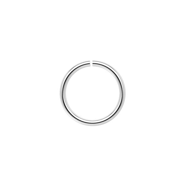 Jump ring, sterling silver, 15mm round, 12.6mm inside diameter, 16 gauge. Sold per pkg of 4. image number 0