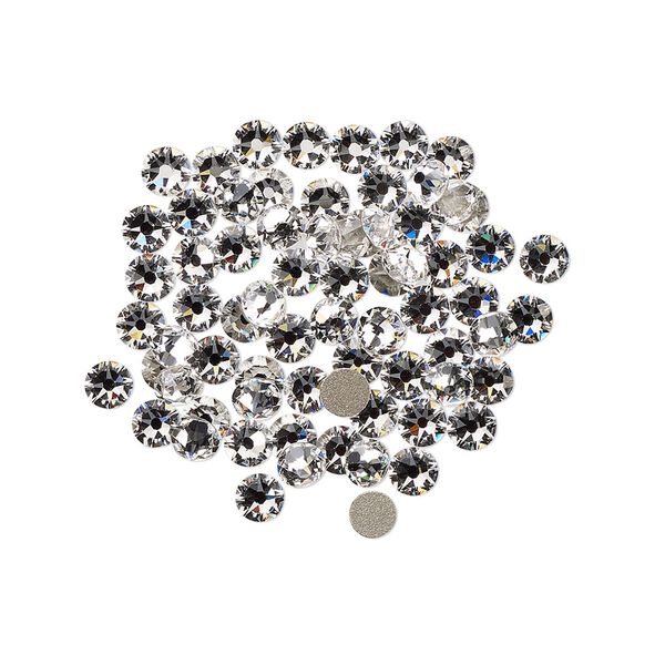 Flat back 1440pk crystal clear foil back, Swarovski® 3-3.2mm rose round SS12 2088 image number 0
