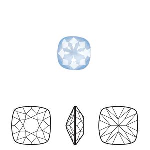 Fancy stone 2pk crystal sky ignite, Crystal Passions® 10mm cushion 4470